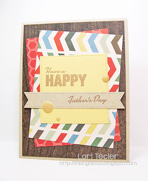 Happy Father's Day card-designed by Lori Tecler/Inking Aloud-stamps from Verve Stamps