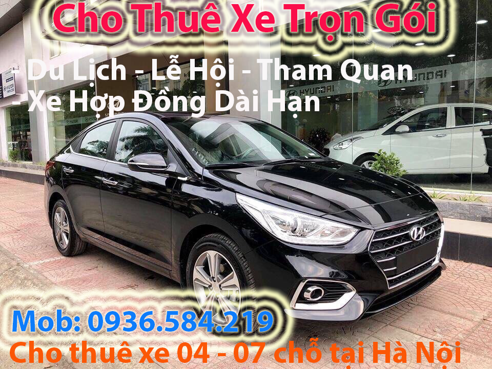 Cho thuê xe 04 chỗ Huyndai Accent 2019 tại Hà Nội