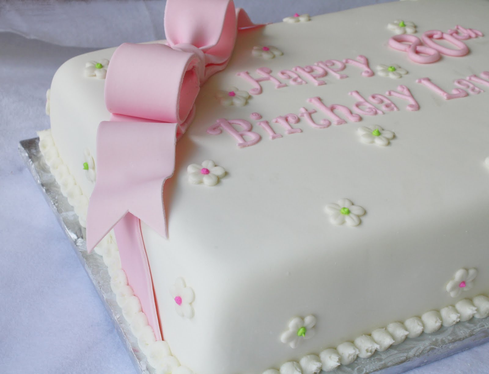 pink green sheet cakes