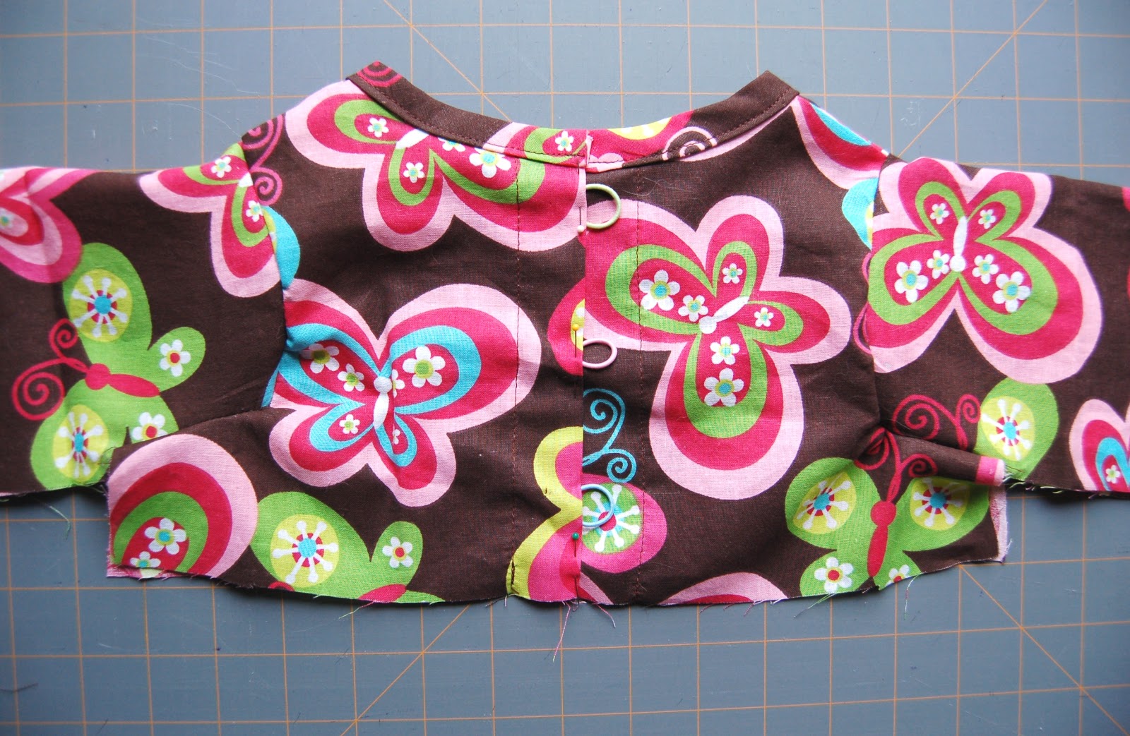Double Stitching Pintucked Butterflies Top Tutorial