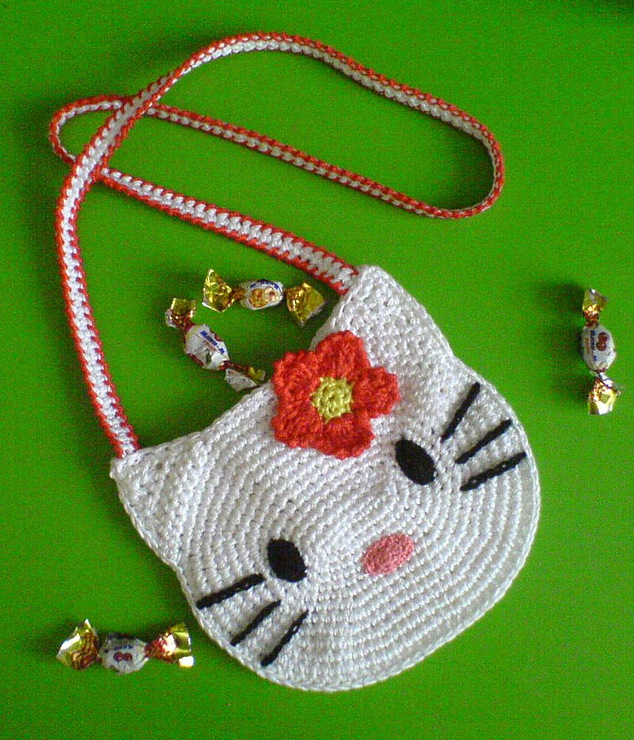 Crochet Hello Kitty Purses