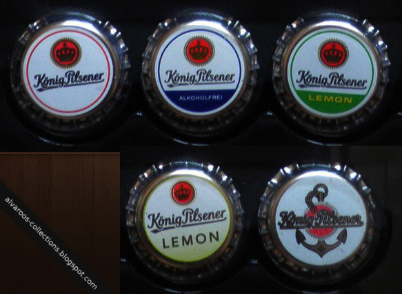 Beer caps collection: Konig Pilsener Alkoholfrei, Lemon Beer caps collection: Konig Pilsener Alkoholfrei, Lemon