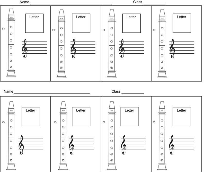 Recorder song sheets Exclusive Music