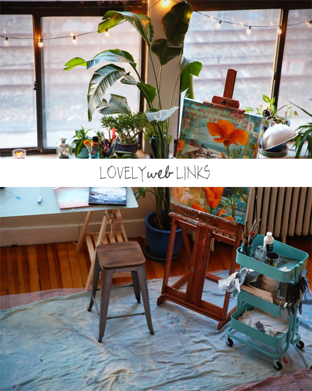 Collage Artist Studio Tour by Mae Chevrette on Lesley Myrick Art + Design