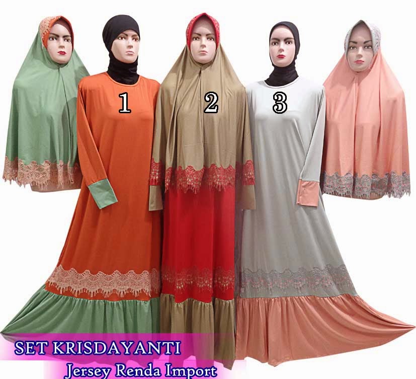 Grosir gamis syar'i set bergo murah Grosir gamis syar'i set bergo murah