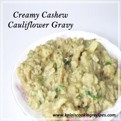 creamy cashew cauliflower gravy