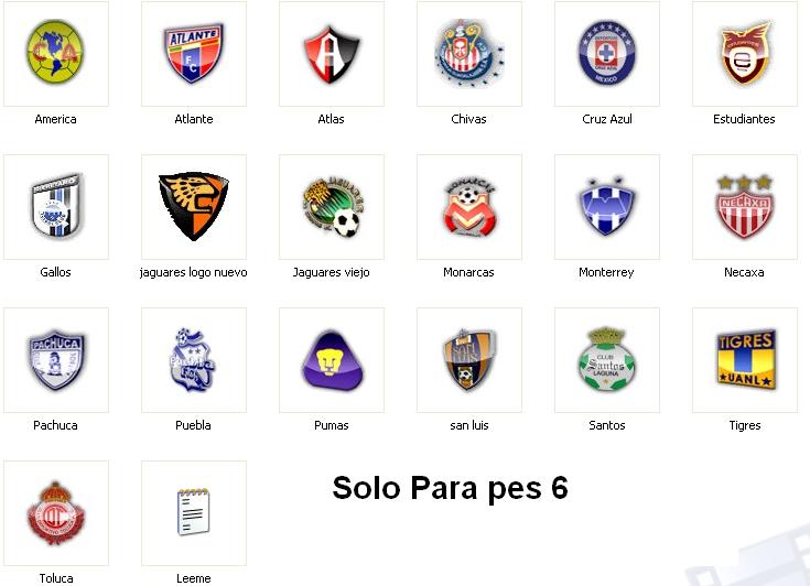 link - Escudos Hd Para Pes 6 Escudos+HD+Liga+Mexicana+Pes+6