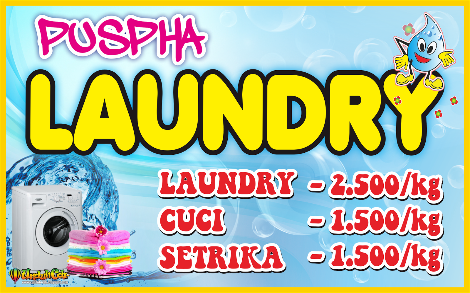 Desain Spanduk/Banner Laundry File Cdr Omah Corel