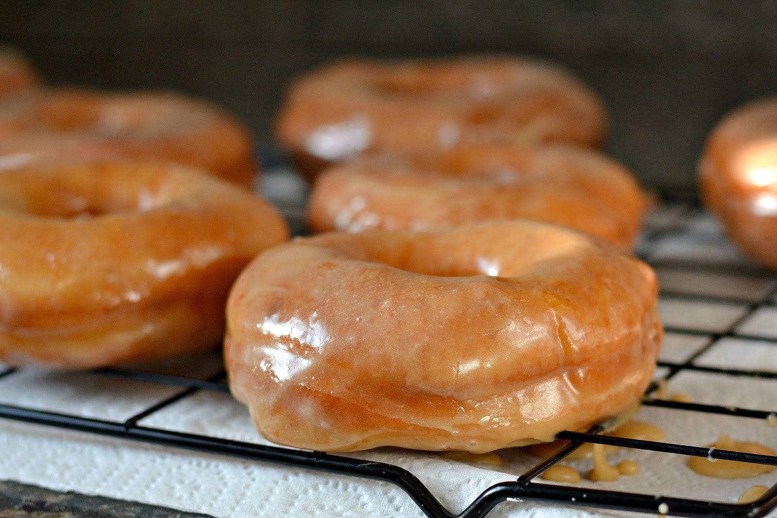Old Fashioned Raised Maple Doughnuts Baked New England