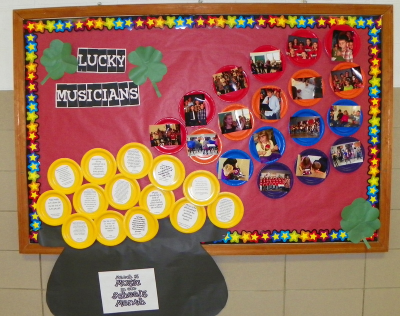 in our month music bulletin board schools