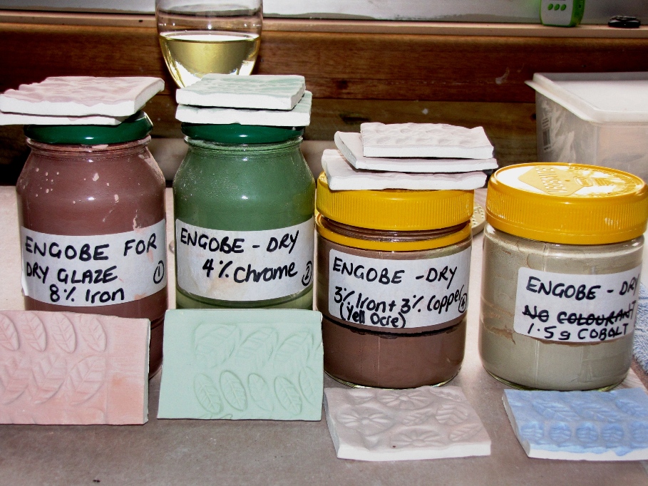 Jan Wallace Pottery Mucking Around With 'Dry Glazing' Techniques Cone 6