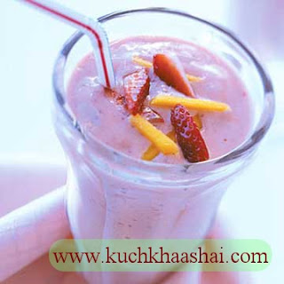 Strawberry-Mango Milk Shake