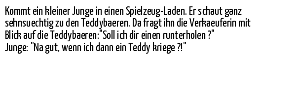 Soll ich dir einen runter holen