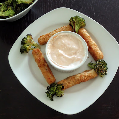 Healthier Garlic Aioli:  A creamy dipping sauce with plenty of garlic flavor and a little spice made with high protein, plain, non-fat Chobani greek yogurt instead of oil or mayonnaise.