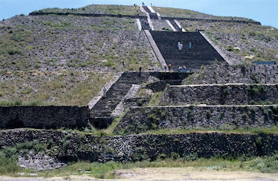 Pyramid of the Sun in Teotihuacan — Mexico Pyramid of the Sun, It was massive, one of the first great cities of the Western Hemisphere. And its origins are a mystery. It was built by hand more than a thousand years before the swooping arrival of the Nahuatl-speaking Aztec in central Mexico. But it was the Aztec, descending on the abandoned site, no doubt falling awestruck by what they saw, who gave it a name: Teotihuacan. A famed archaeological site located fewer than 30 miles (50 kilometers) from Mexico City, Teotihuacan reached its zenith between 100 B.C. and A.D. 650. It covered 8 square miles (21 square kilometers) and supported a population of a hundred thousand, according to George Cowgill, an archaeologist at Arizona State University and a National Geographic Society grantee.