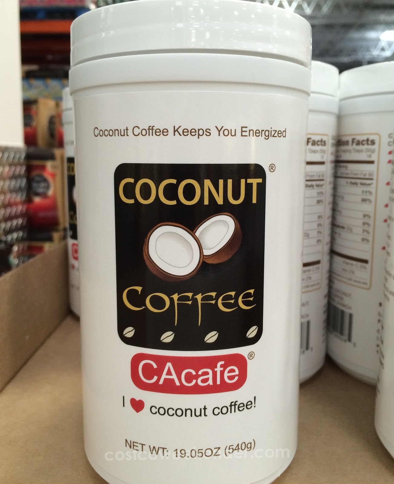 CAcafe Coconut Coffee Costco Weekender