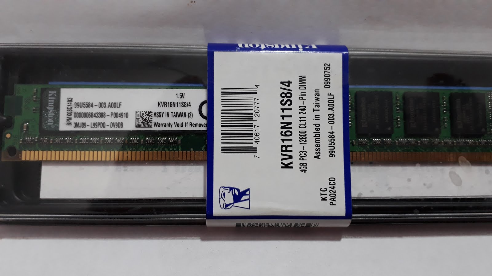 MEMORIA RAM PC 4GB. 4ta Generacion 295 Bs. Of.