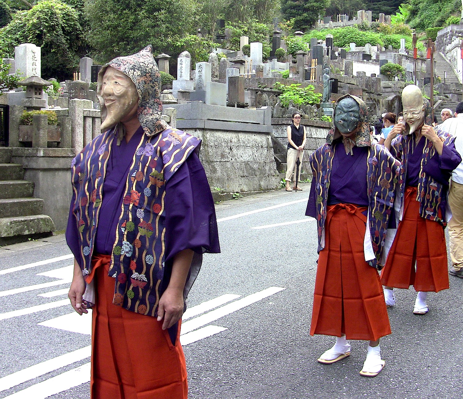Menkake Gyoretsu Japanese Mask Festival in Kamakura