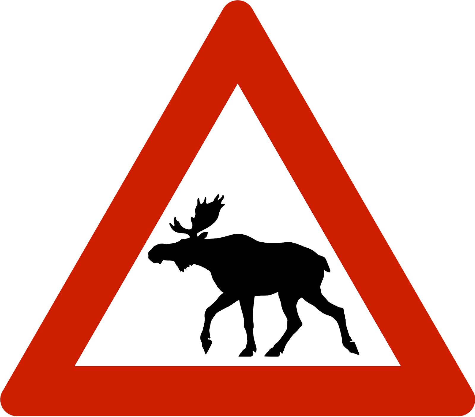 moose crossing sign less commonly taught