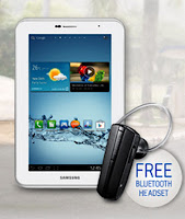 Free Bluetooth Headset for Samsung Galaxy Tab owner who bought tab between 1st Dec to 28th Feb 2013