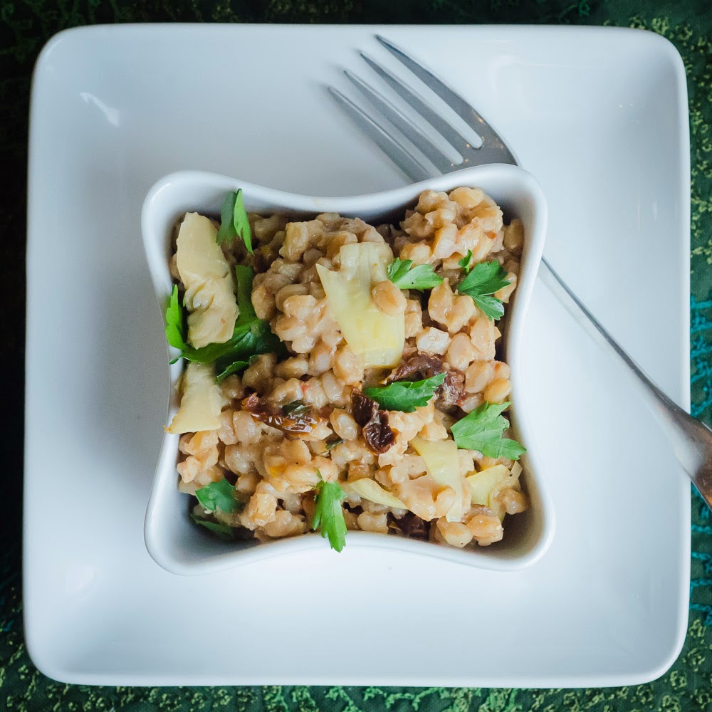 Farro Salad with SunDried Tomatoes and Artichokes Simple Awesome Cooking