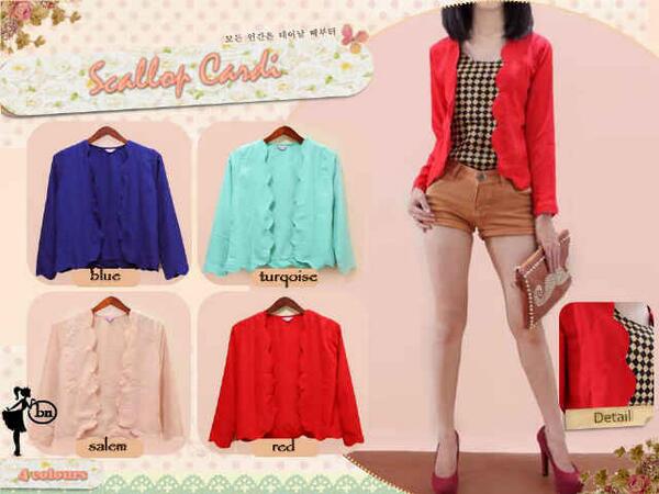 scallop cardigan part2 onyistore scallop cardigan part2 onyistore
