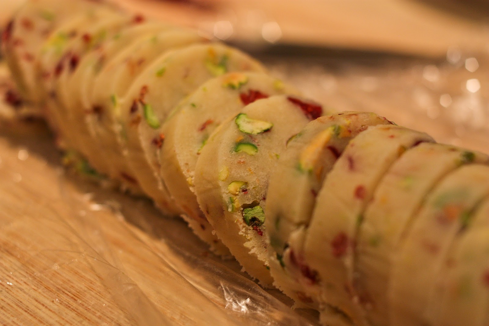 Joie Patisserie Pistachio Cranberry Icebox Cookies for SRC!