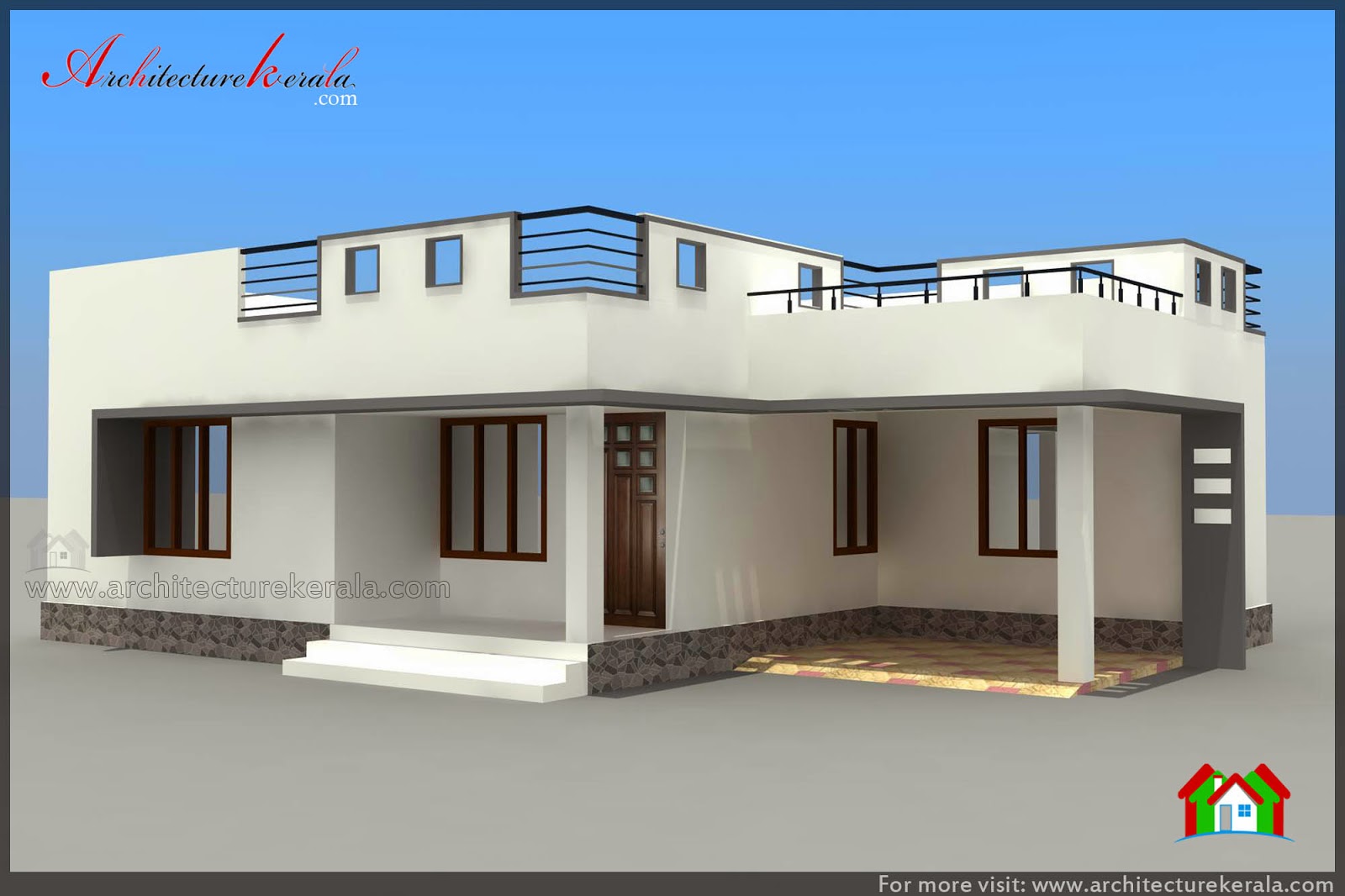 BELOW 1000 SQUARE FEET HOUSE PLAN AND ELEVATION