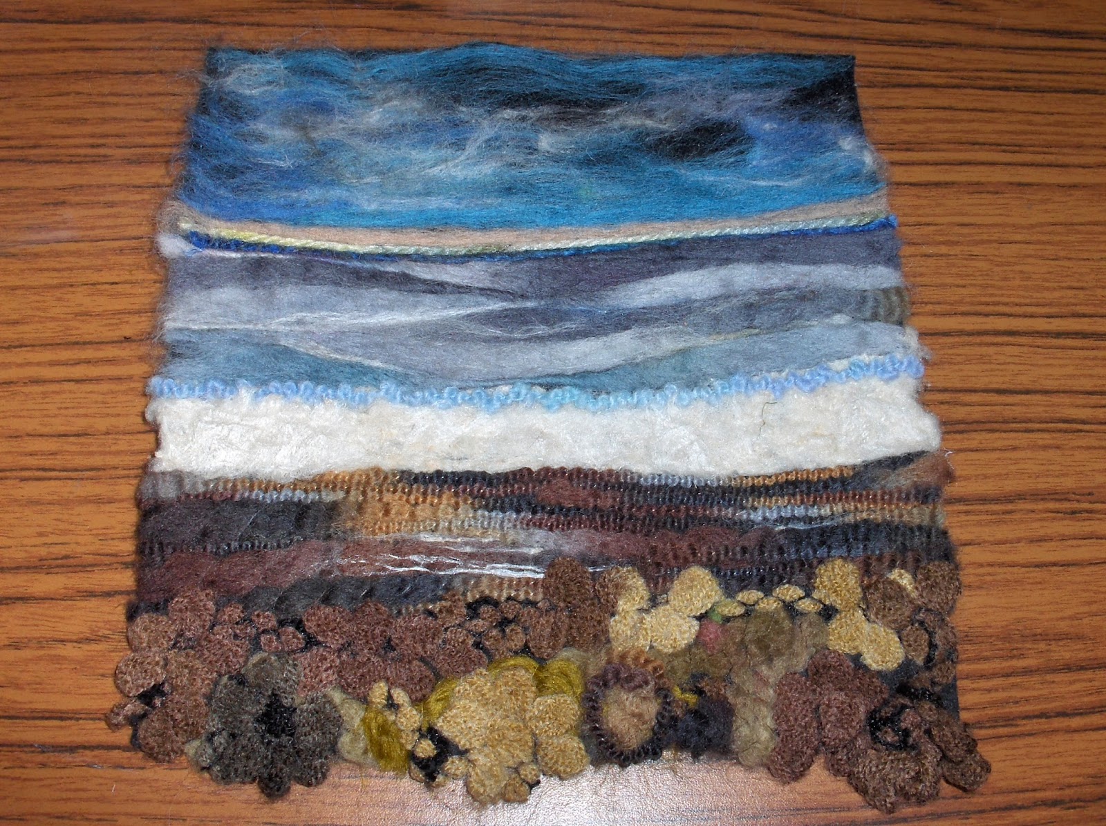 Torbay Textiles Machine Knitted Felt Landscape/Seascape