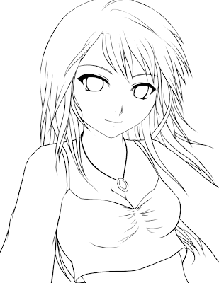 Anime Girls Coloring Pages