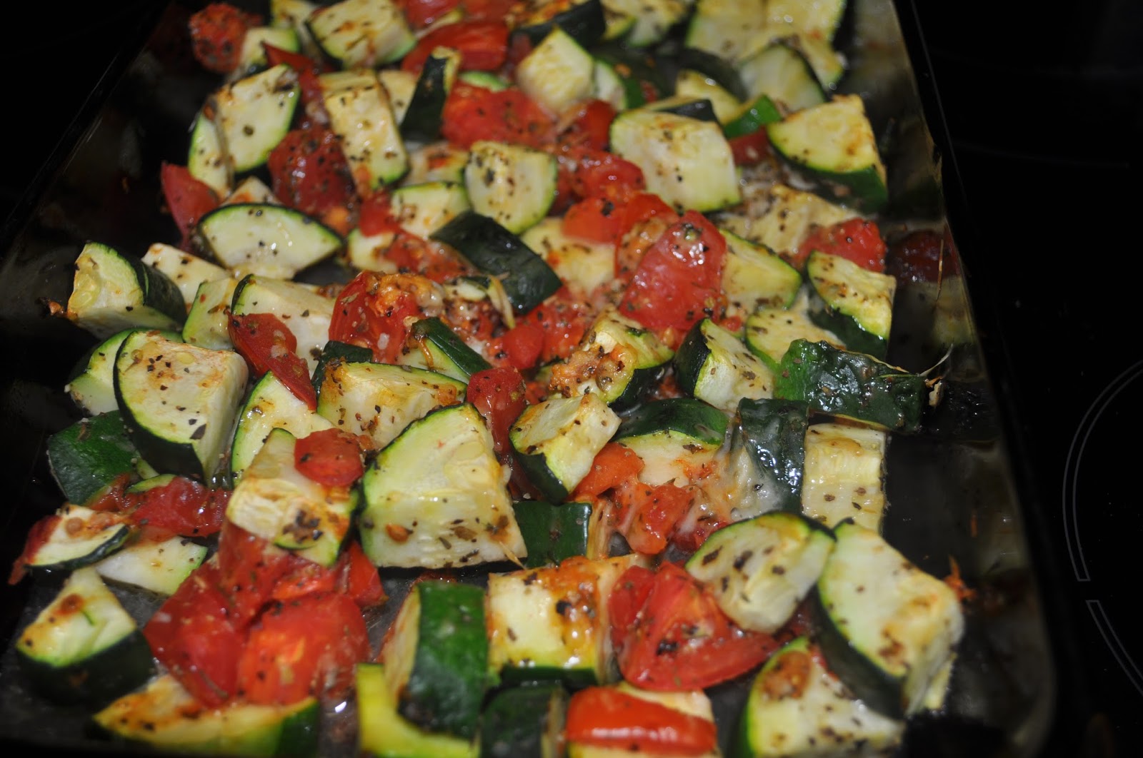 Beth's Favorite Recipes Garlic Parmesan Zucchini and Tomato Bake