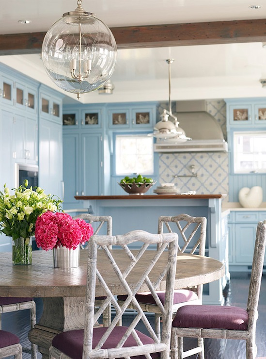 Blue Kitchen Dining Room Chairs