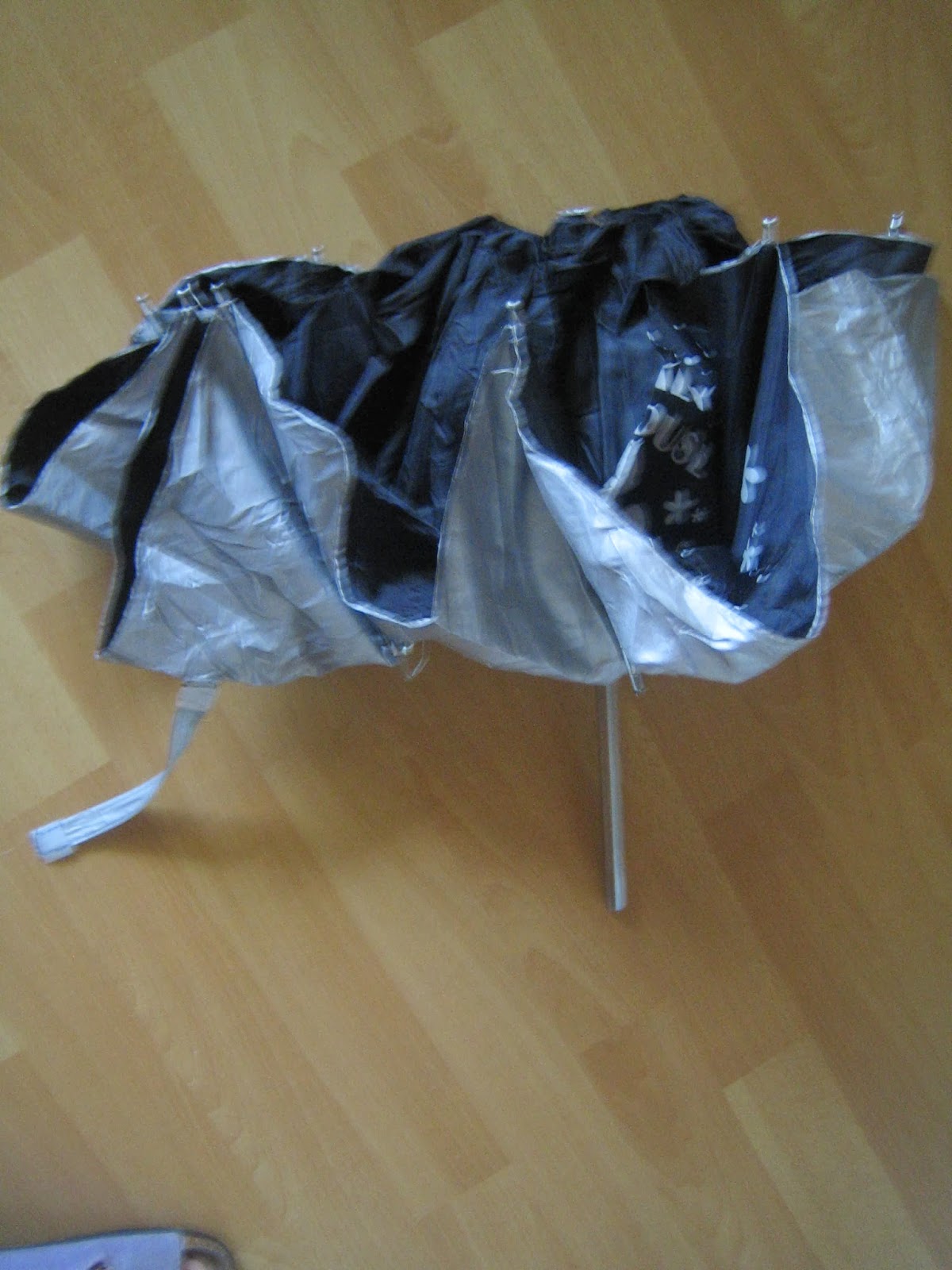 Home Worked DIY From an Umbrella into a Kiddie Bat Costume