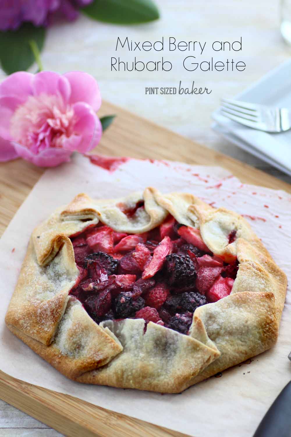 Rhubarb and Mixed Berry Galette Pint Sized Baker