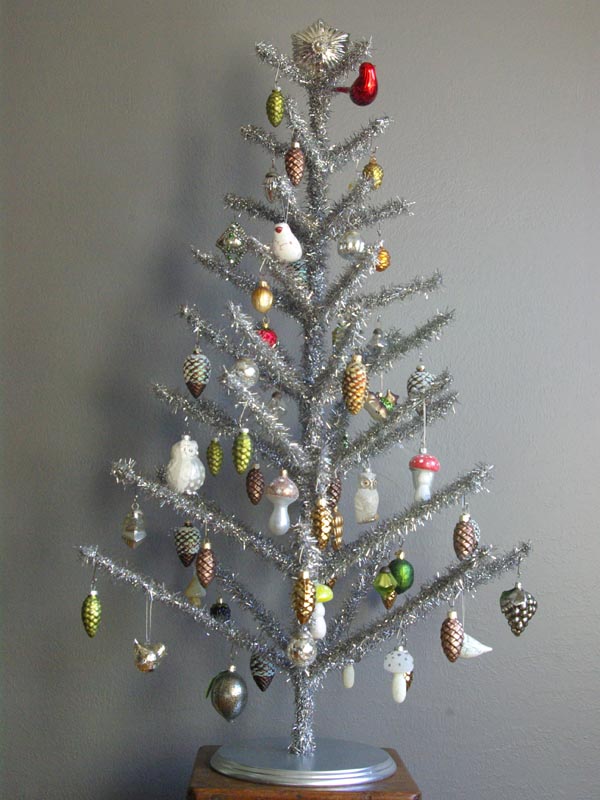 oleander and palm vintage style tinsel tree artificial christmas tree sparse branches