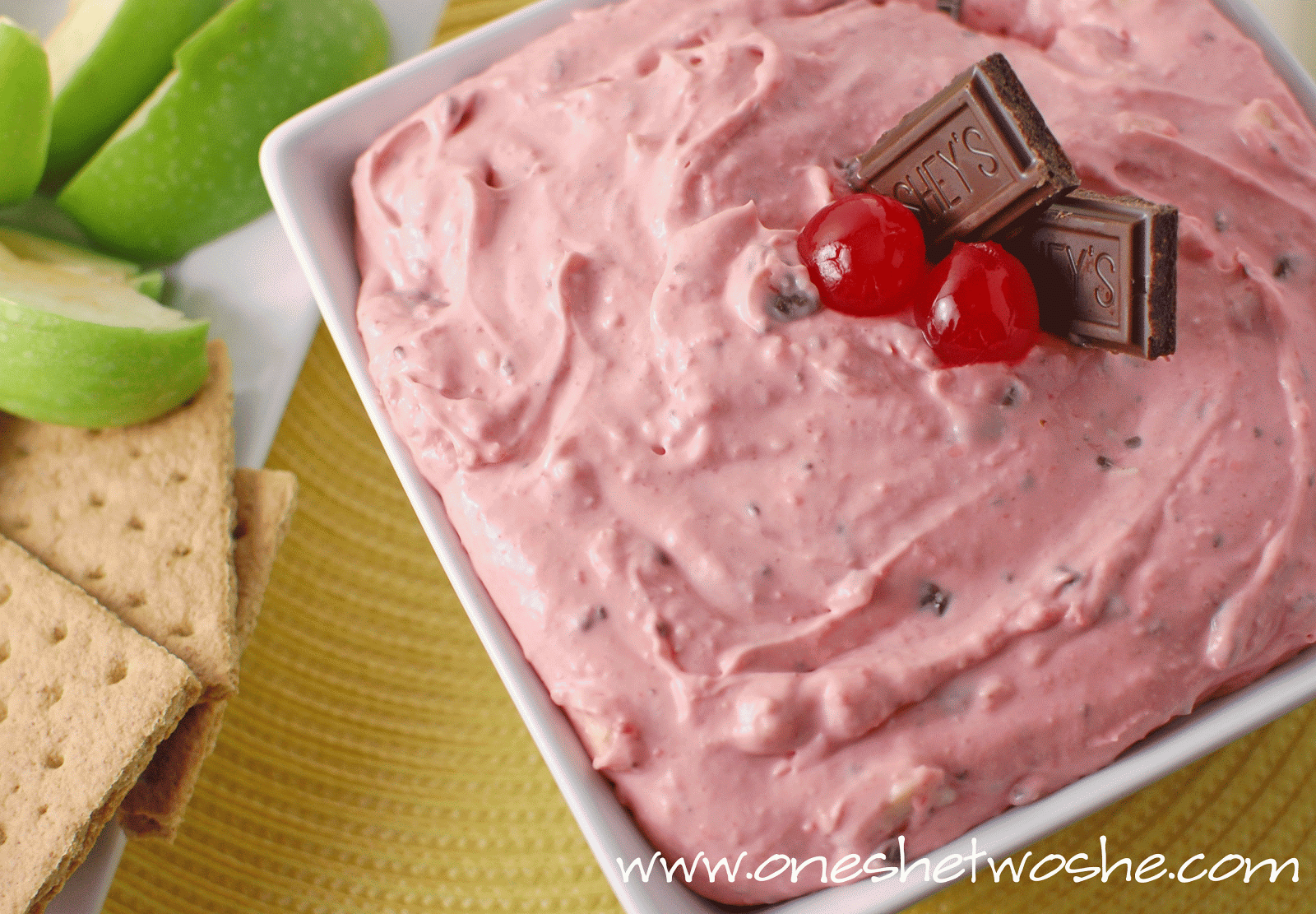 Chocolate Cherry Fruit Dip Or so she says...