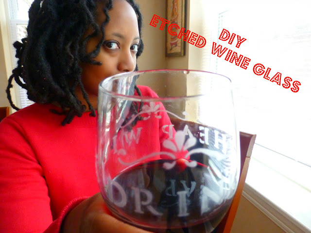 diy etched wine glass tutorial