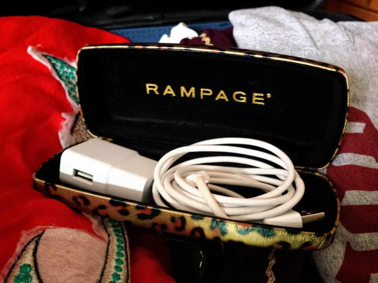 Charger in Glasses Case phone charger in glasses case travel tip
