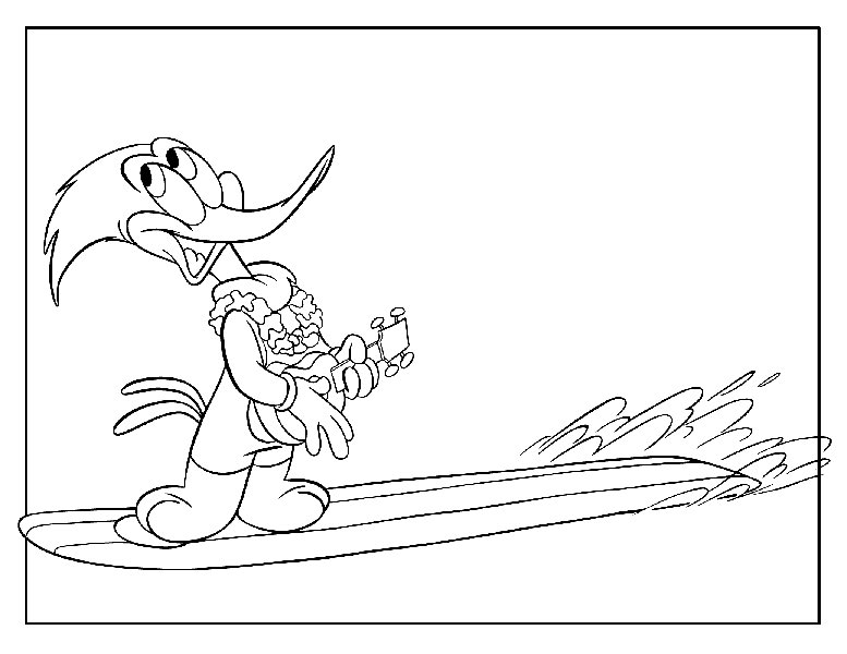 Woody Woodpecker Coloring Pages