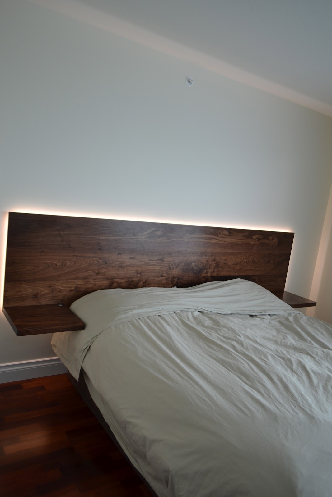 In Element Designs Walnut Headboard w/ LED