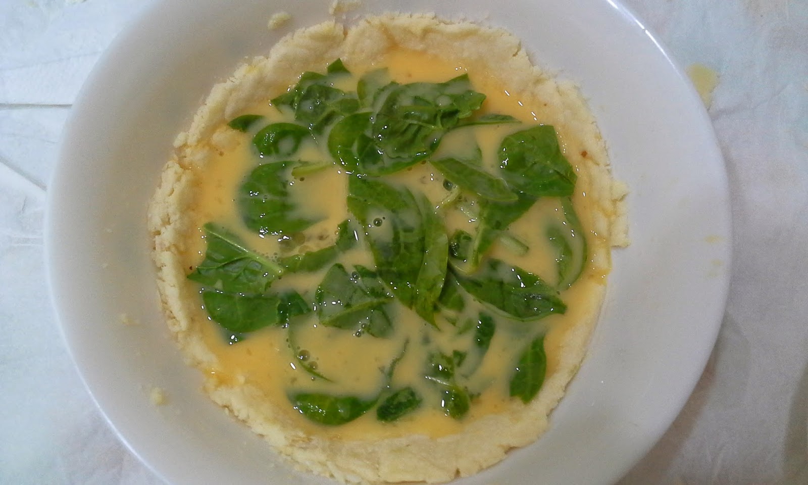 Spinach Quiche Using Airfryer The Hedgehog Knows