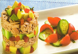 Napoleón de atún y palta recetas
