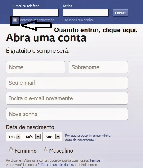 facebook entrar rapido agora