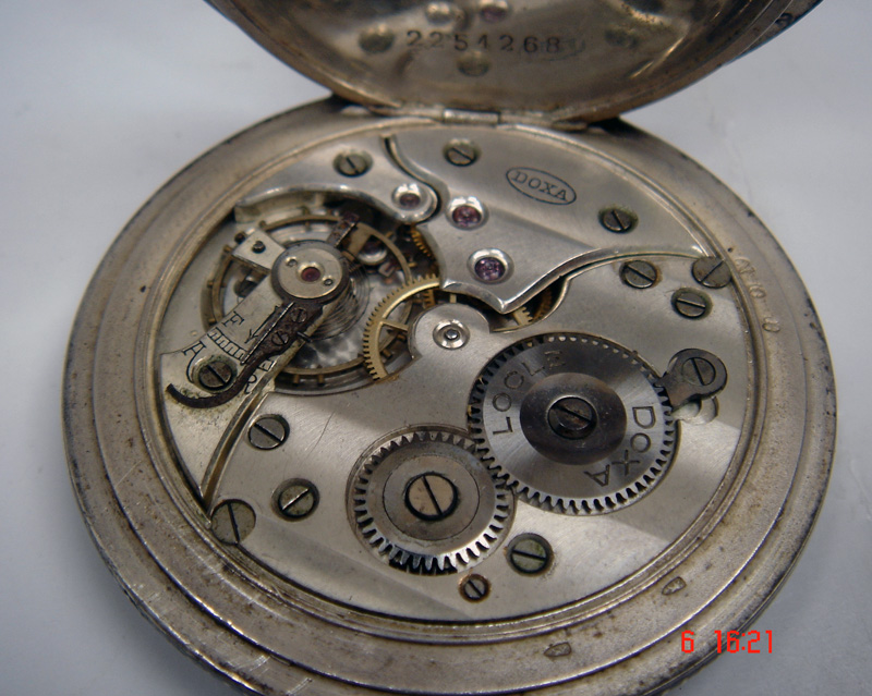 JAM VINTAGE POCKET WATCH DOXA SILVER (SOLD)