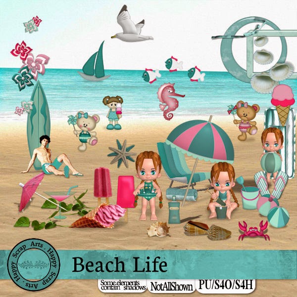 Beach Life kit elem.
