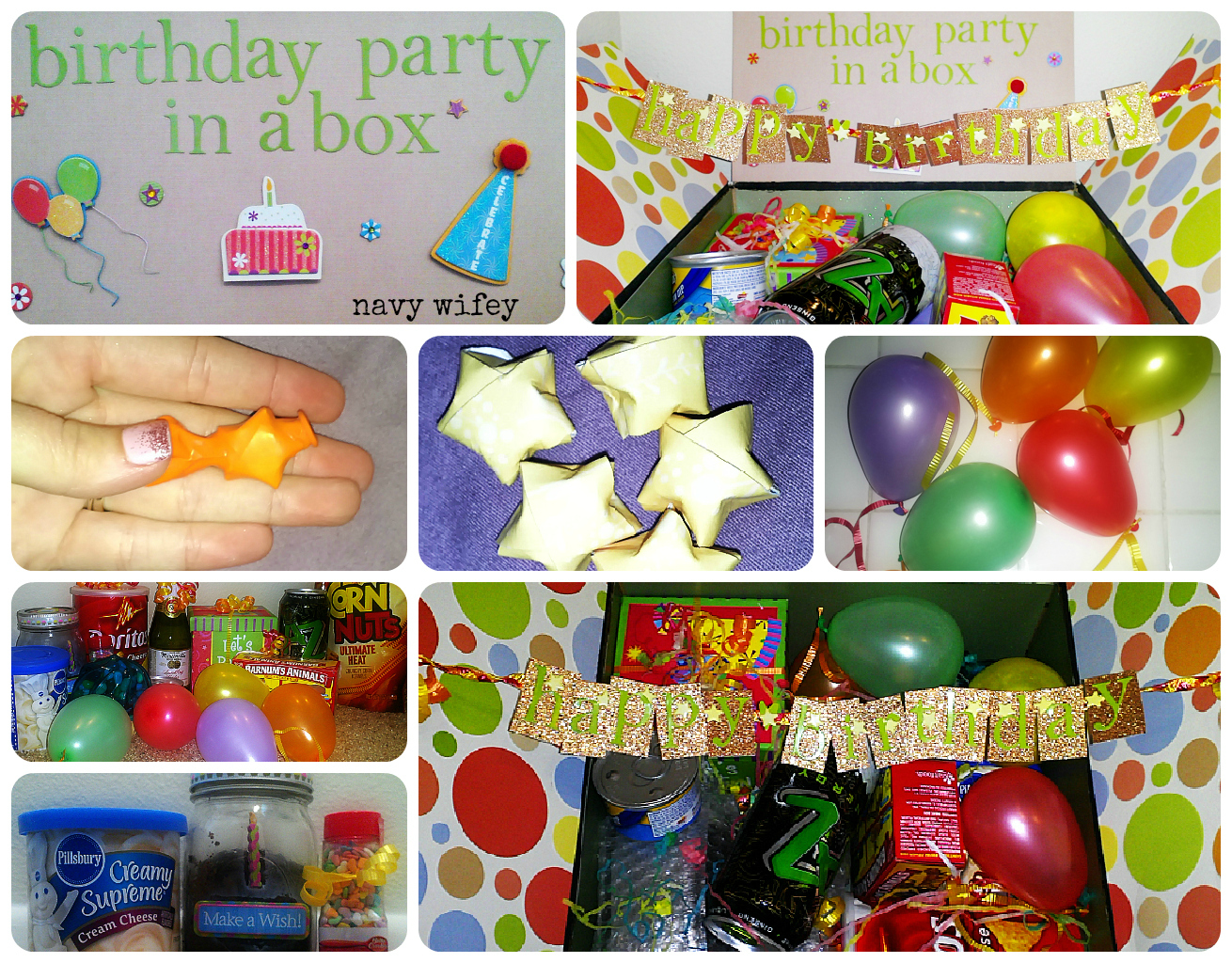 Navy Wifey Birthday Party in a Box
