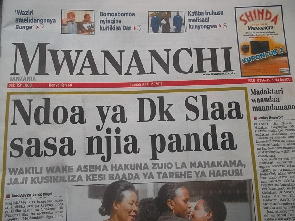 gazeti la mwananchi tanzania gazeti la majira
