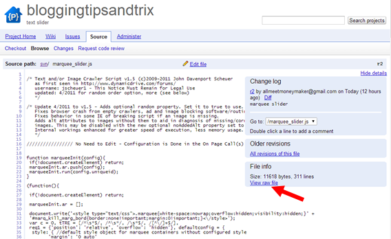 how to host js files to googlecode