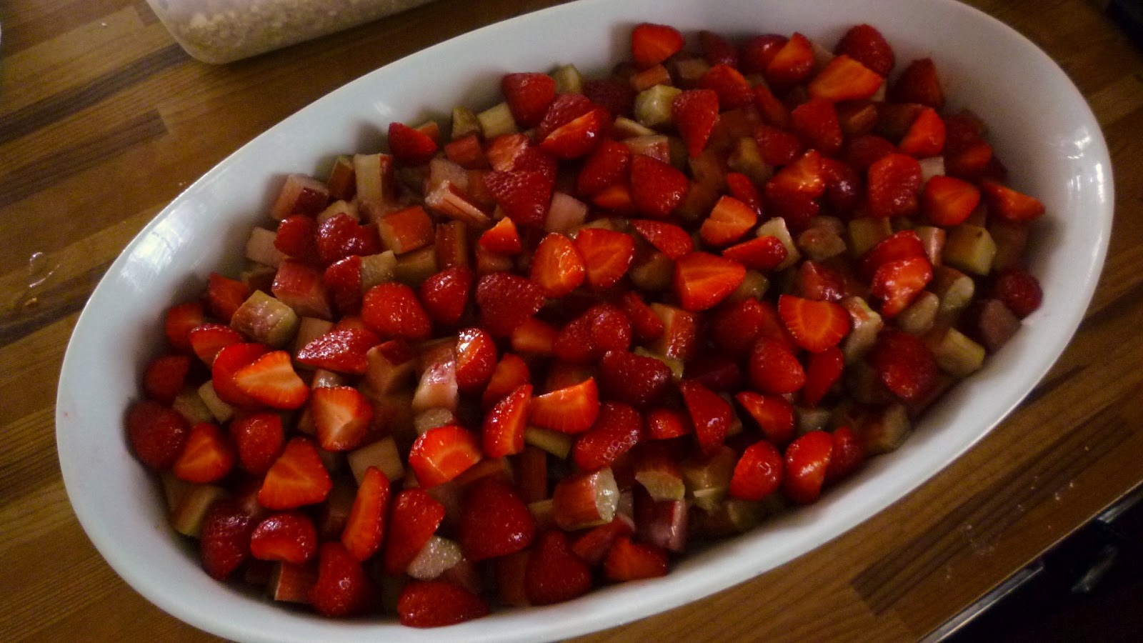 For Love of the Table StrawberryRhubarb Crisp with Orangescented
