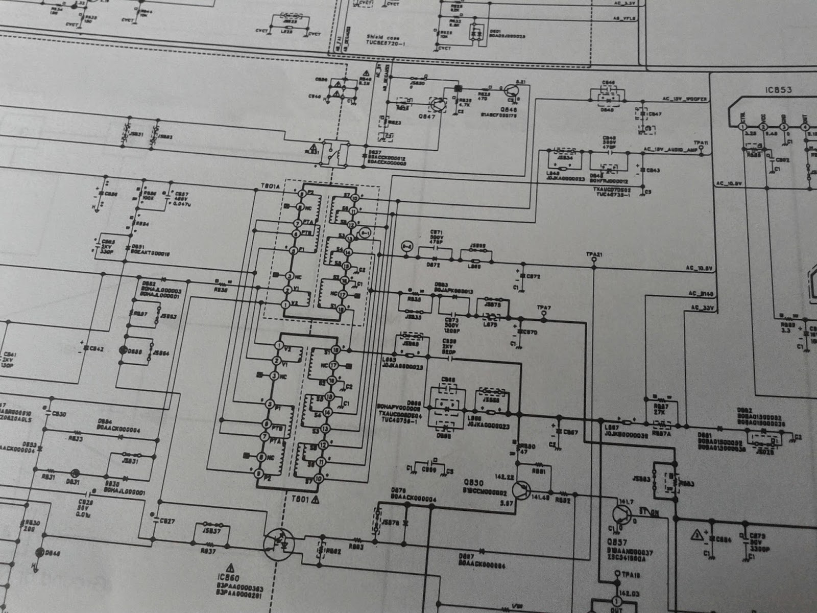 CCTV REPAIR: เรื่อง การตรวจซ่อมทีวีสี CRT PANASONIC MODEEL: TC-21FX20B